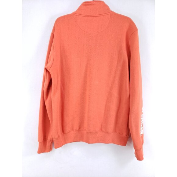 Clemson Tigers Half Zip Pullover Men's Size Medium Orange - Picture 2 of 7